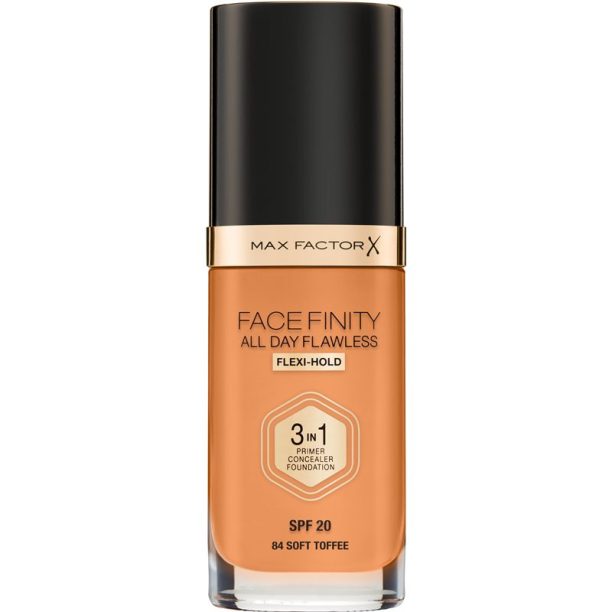 Max Factor Facefinity All Day Flawless дълготраен фон дьо тен SPF 20 цвят 84 Soft Toffee 30 мл.