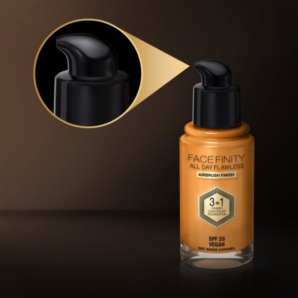 Max Factor Facefinity All Day Flawless дълготраен фон дьо тен SPF 20 цвят 87 Warm Caramel 30 мл. купи на топ цена