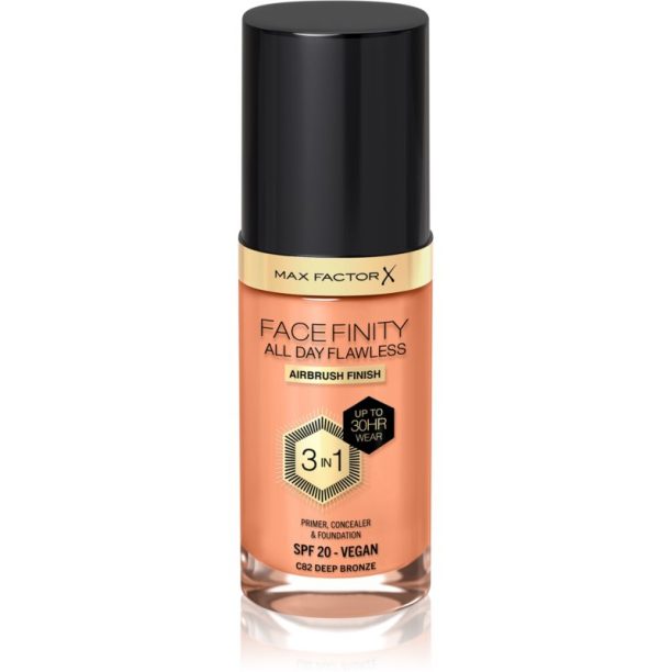 Max Factor Facefinity All Day Flawless дълготраен фон дьо тен SPF 20 цвят C82 Deep Bronze 30 мл. на ниска цена