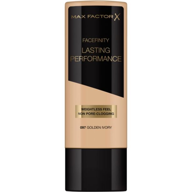 Max Factor Facefinity Lasting Performance течен фон дьо тен за дълготраен ефект цвят 097 Golden Ivory 35 мл.