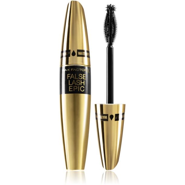 Max Factor False Lash Epic водоустойчива спирала за мигли за извиване и разделяне на миглите цвят Black 13.1 мл.