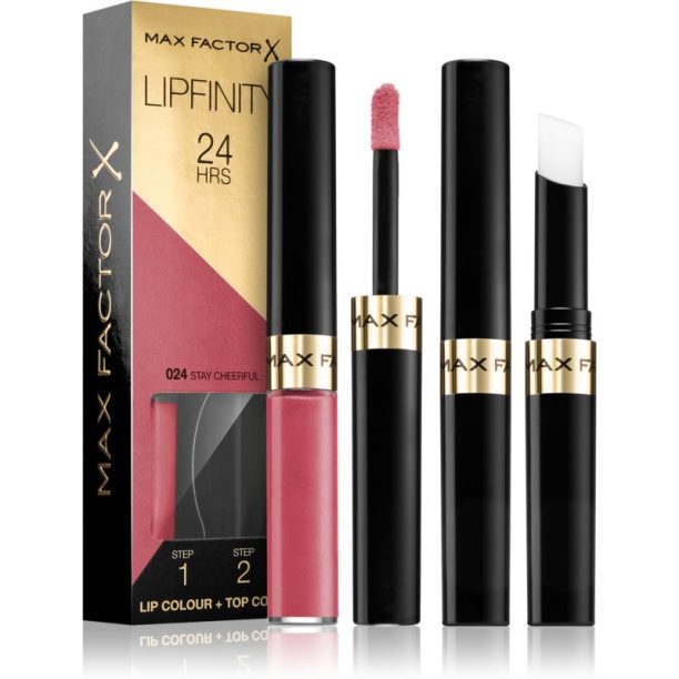 Max Factor Lipfinity Lip Colour дълготрайно червило с балсам цвят 024 Stay Cheerful 4