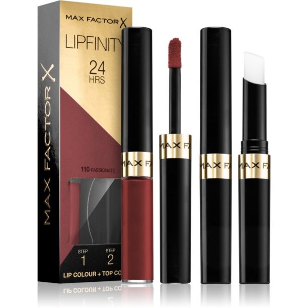 Max Factor Lipfinity Lip Colour дълготрайно червило с балсам цвят 110 Passionate 4