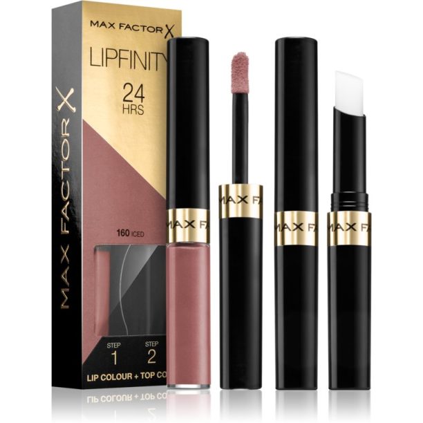 Max Factor Lipfinity Lip Colour дълготрайно червило с балсам цвят 160 Iced 4