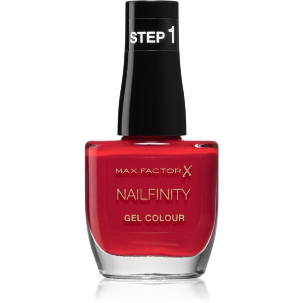 Max Factor Nailfinity Gel Colour гел лак за нокти без използване на UV/LED лампа цвят 300 Ruby Tuesday 12 мл.