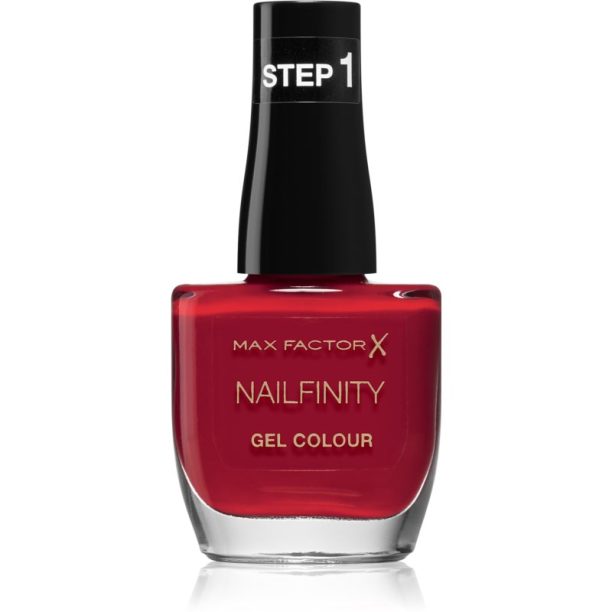 Max Factor Nailfinity Gel Colour гел лак за нокти без използване на UV/LED лампа цвят 310 Red Carpet Ready 12 мл.