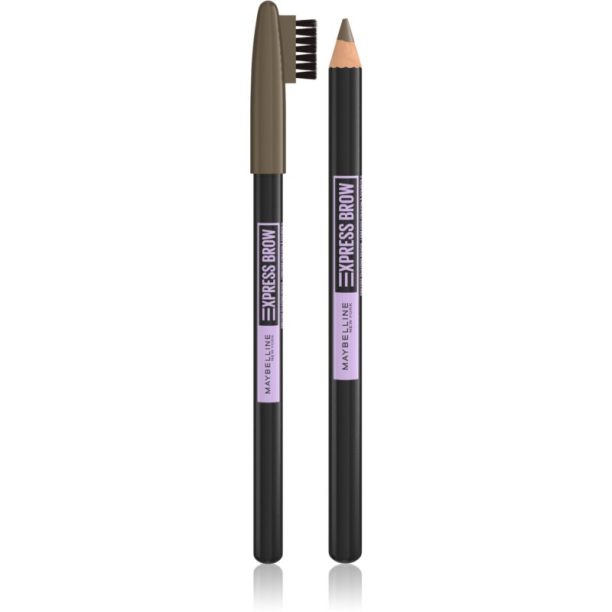 Maybelline Express Brow молив за вежди с гел текстура цвят 04 Medium Brown 1 бр. на ниска цена