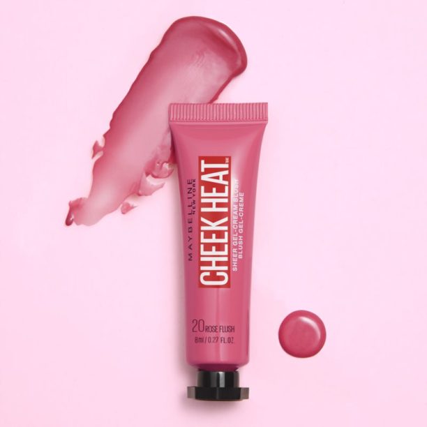 Maybelline Face Studio Cheek Heat кремообразен руж цвят 20 Rose Flash 10 мл. купи на топ цена