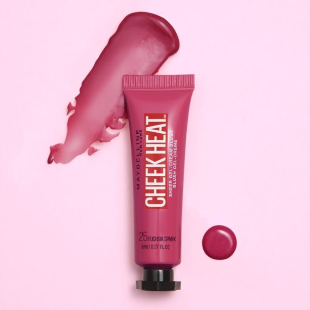 Maybelline Face Studio Cheek Heat кремообразен руж цвят 25 Fuchsia Spark 10 мл. купи на топ цена