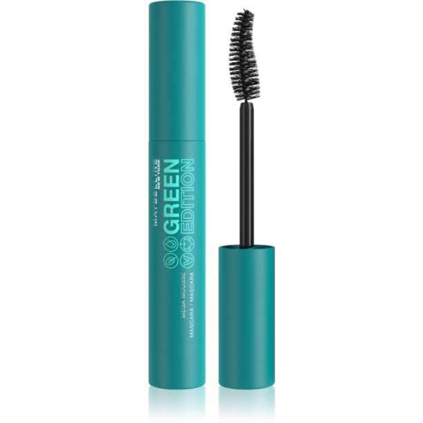 Maybelline Green Edition спирала придаваща обем цвят Blackest Black 18