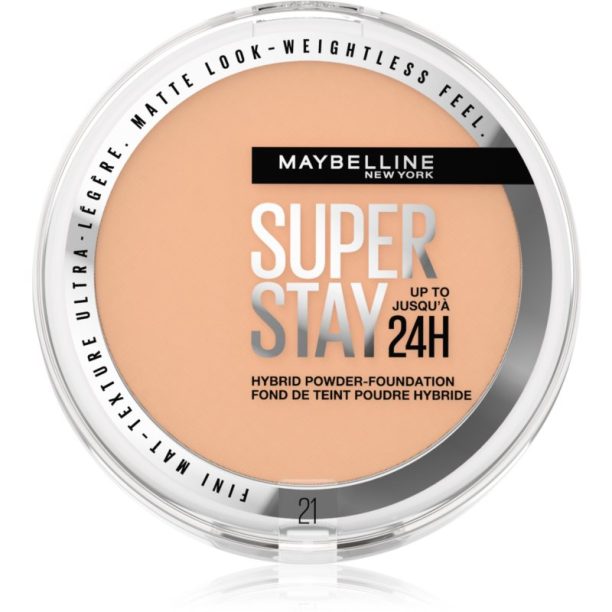 Maybelline SuperStay 24H Hybrid Powder-Foundation компактна пудра за матиране цвят 21 9 гр.