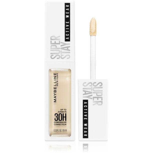 Maybelline SuperStay Active Wear коректор с висока покривност цвят 05 Ivory 10 мл.