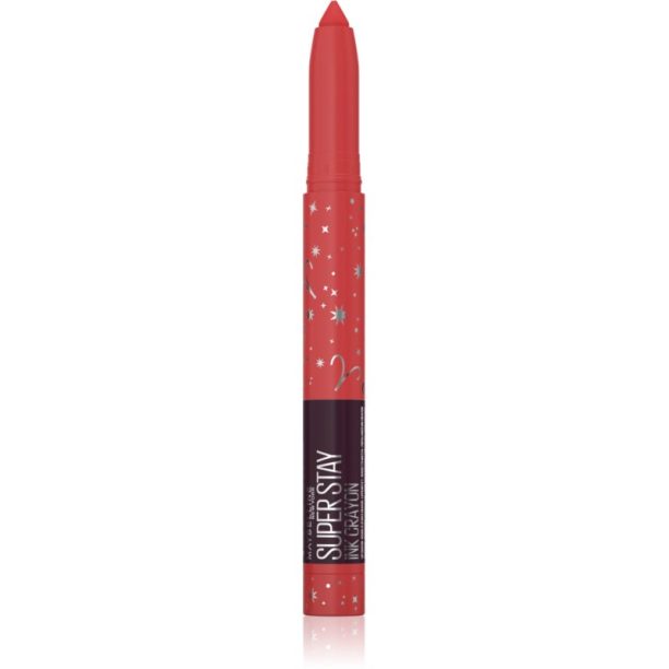 Maybelline SuperStay Ink Crayon Zodiac стик-червило цвят 45 Hustle in Wheels - Aries 2 гр. на ниска цена