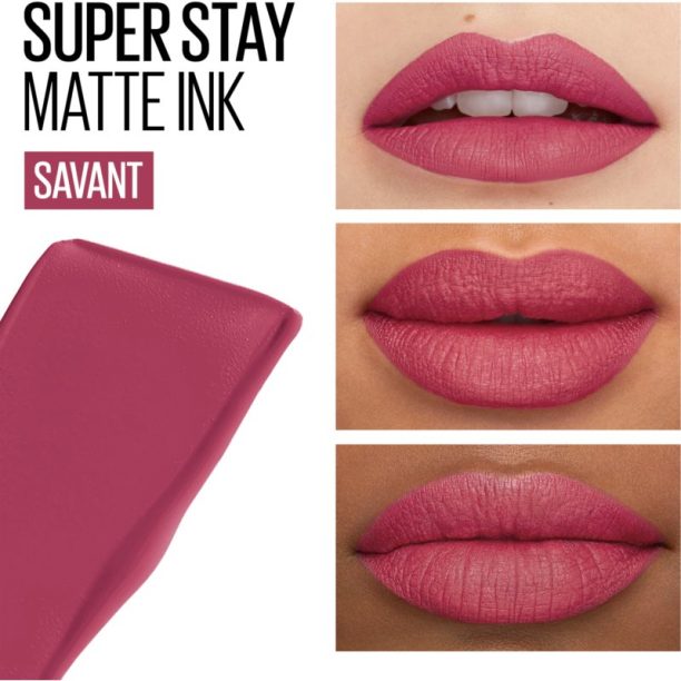 Maybelline SuperStay Matte Ink матиращо течно червило за дълготраен ефект цвят 155 Savant 5 мл. купи на топ цена