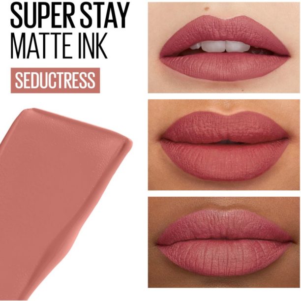 Maybelline SuperStay Matte Ink матиращо течно червило за дълготраен ефект цвят 65 Seductress 5 мл. купи на топ цена