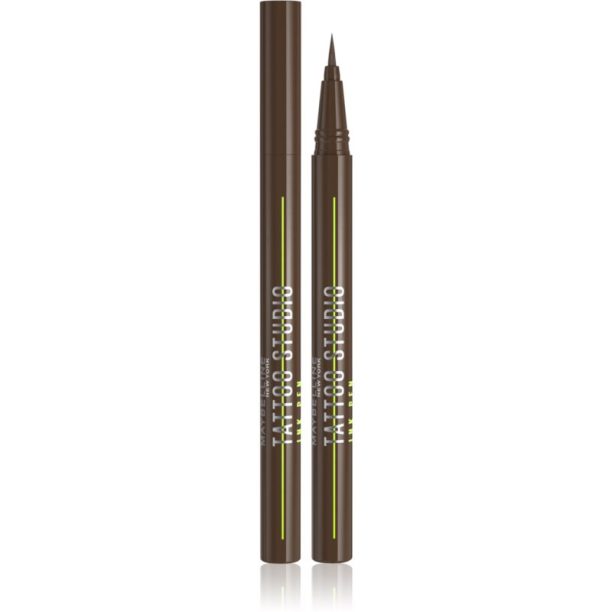 Maybelline Tattoo Liner Ink Pen очна линия писалка цвят Brown 1 мл. на ниска цена