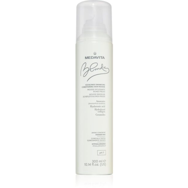 Medavita Blondie Ice Blonde Enhancing Conditioning Hair Mousse двуфазна пяна за руса коса 300 мл.