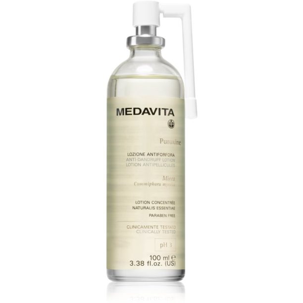 Medavita Puroxine Anti-Dandruff Lotion грижа без отмиване за кожата на главата против пърхот 100 мл.