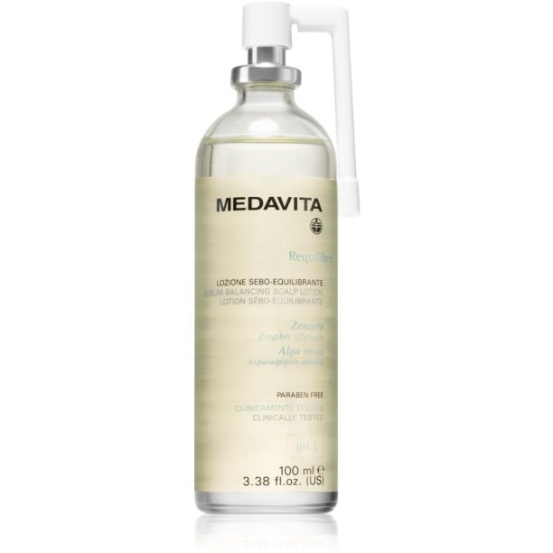 Medavita Requilibre Sebum-Balancing Scalp Lotion грижа без отмиване за кожата на главата за мазна кожа на скалпа 100 мл.