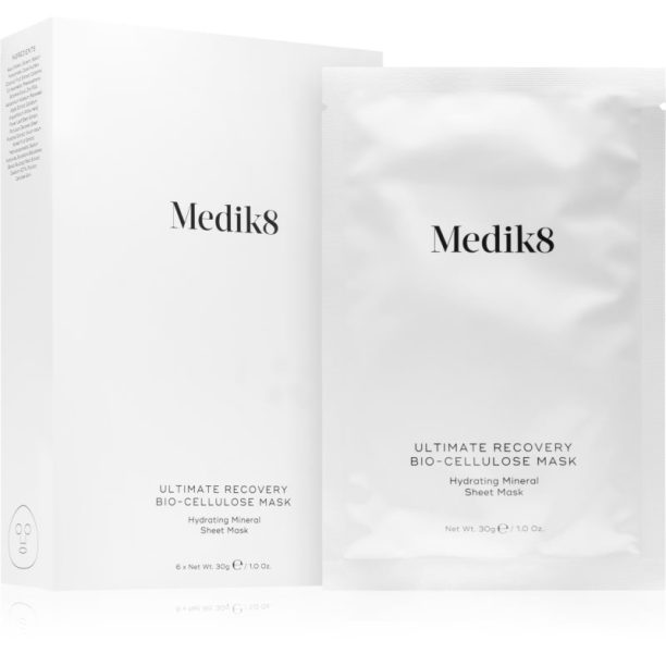 Medik8 Ultimate Recovery Bio-Cellulose Mask платнена маска за лице с хидратиращ и успокояващ ефект 6 бр. на ниска цена