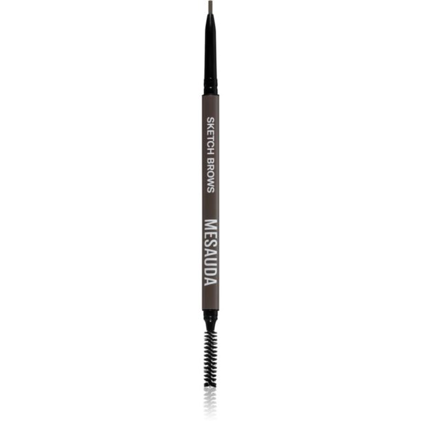 Mesauda Milano Sketch Brows автоматичен молив за вежди с четка цвят 102 Brunette 0