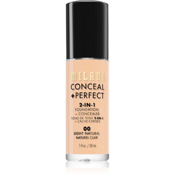 Milani Conceal + Perfect 2-in-1 Foundation And Concealer фон дьо тен 00 Light Natural 30 мл.