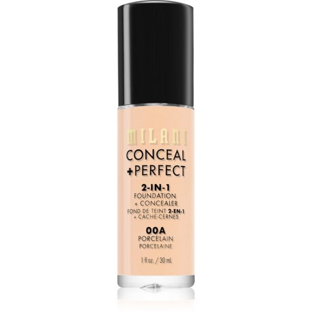 Milani Conceal + Perfect 2-in-1 Foundation And Concealer фон дьо тен 00A Porcelain 30 мл.