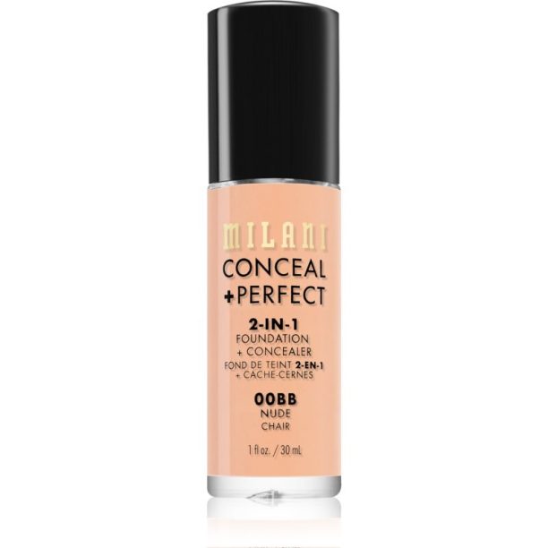 Milani Conceal + Perfect 2-in-1 Foundation And Concealer фон дьо тен 00BB Nude 30 мл.