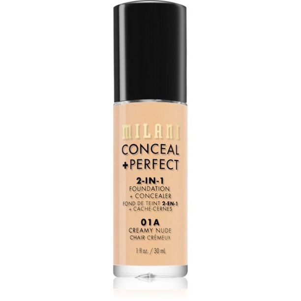 Milani Conceal + Perfect 2-in-1 Foundation And Concealer фон дьо тен 01A Creamy Nude 30 мл.