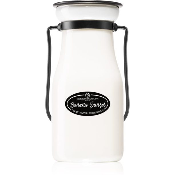 Milkhouse Candle Co. Creamery Banana Sunset ароматна свещ Milkbottle 227 гр.