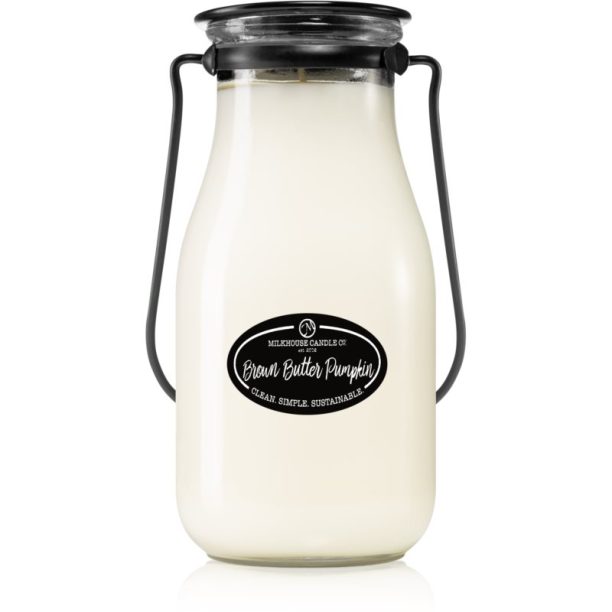 Milkhouse Candle Co. Creamery Brown Butter Pumpkin ароматна свещ Milkbottle 397 гр.