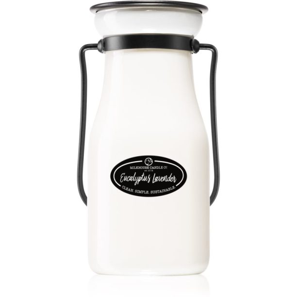 Milkhouse Candle Co. Creamery Eucalyptus Lavender ароматна свещ  Milkbottle 227 гр.