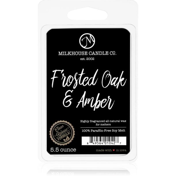 Milkhouse Candle Co. Creamery Frosted Oak & Amber восък за арома-лампа 155 гр.