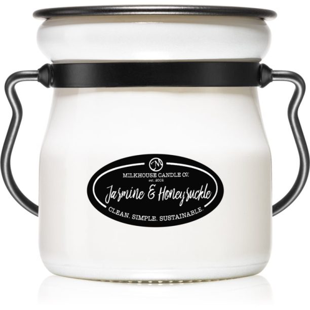 Milkhouse Candle Co. Creamery Jasmine & Honeysuckle ароматна свещ Cream Jar 142 гр.