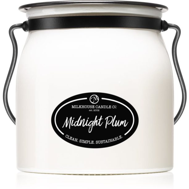 Milkhouse Candle Co. Creamery Midnight Plum ароматна свещ Butter Jar 454 гр.