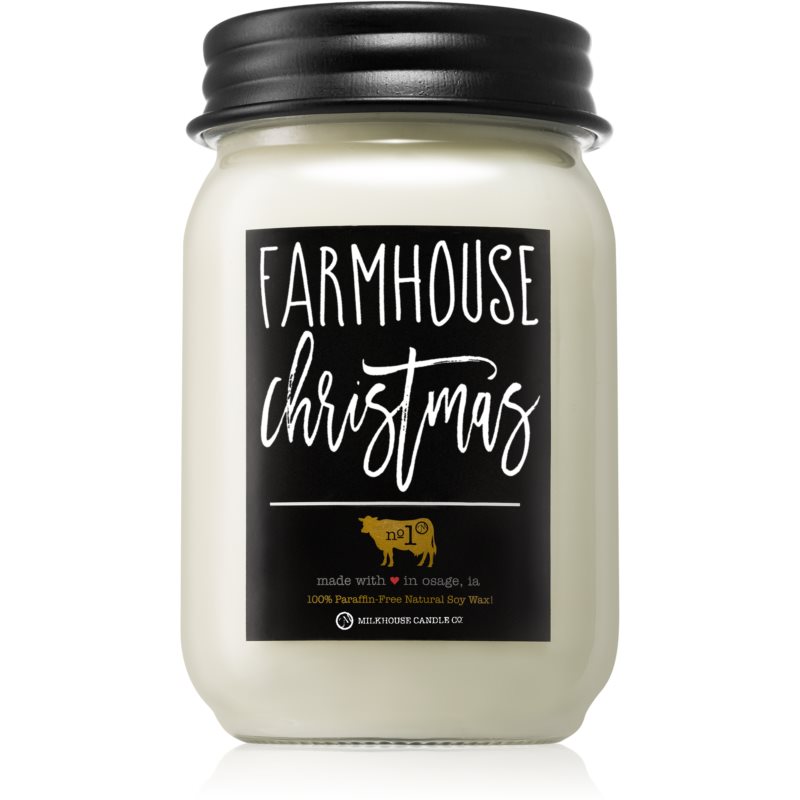 Milkhouse Candle Co. Farmhouse Christmas ароматна свещ Mason Jar 369 гр.