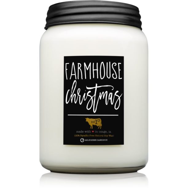 Milkhouse Candle Co. Farmhouse Christmas ароматна свещ Mason Jar 737 гр.