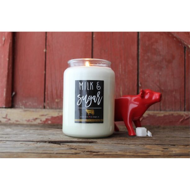 Milkhouse Candle Co. Farmhouse Milk & Sugar ароматна свещ  Mason Jar 737 гр. на ниска цена