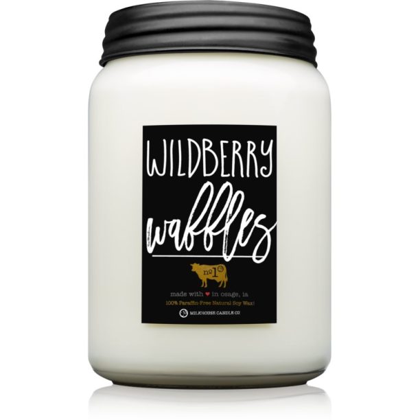 Milkhouse Candle Co. Farmhouse Wildberry Waffles ароматна свещ Mason Jar 737 гр.