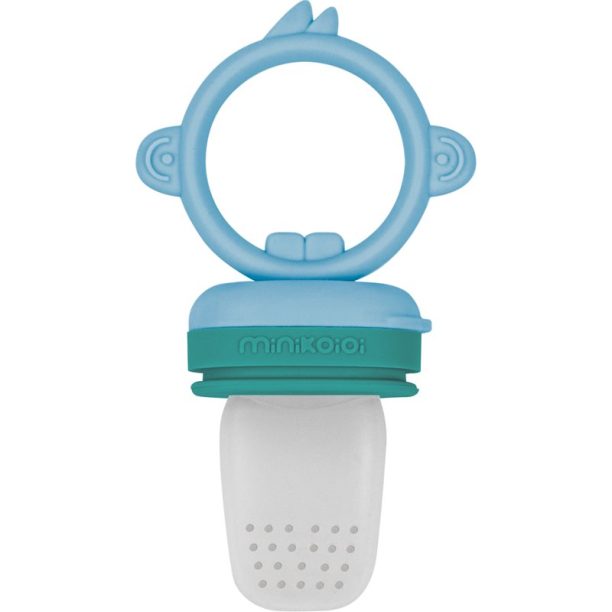 Minikoioi Feeder Teether Green/ Blue гризалка за хранене 1 бр.