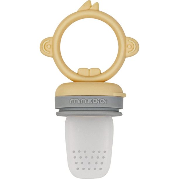 Minikoioi Feeder Teether Grey/ Yellow гризалка за хранене 1 бр.