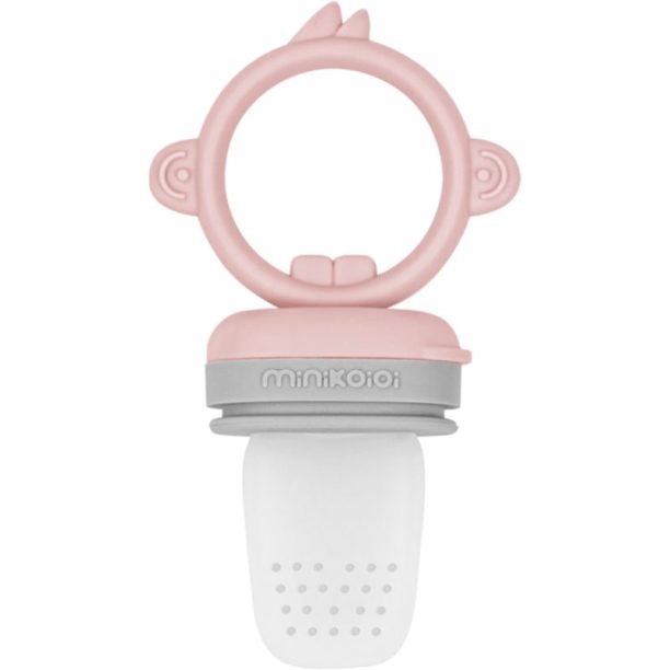 Minikoioi Feeder Teether Pinky Pink/ Powder Grey гризалка за хранене Pinky Pink/Powder Grey