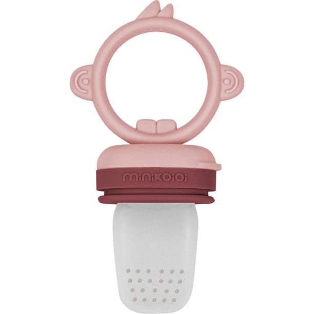 Minikoioi Feeder Teether Rose/ Pink гризалка за хранене 1 бр.