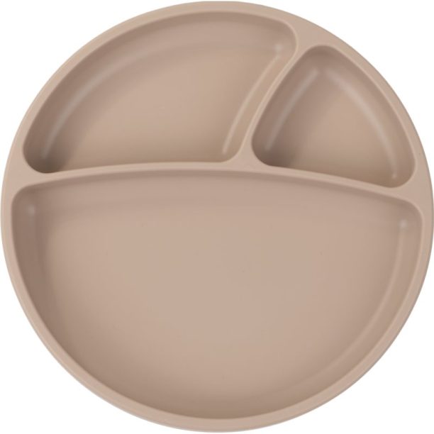 Minikoioi Puzzle Plate Bubble Beige разделена чиния с вендуза Bubble Beige 1 бр.