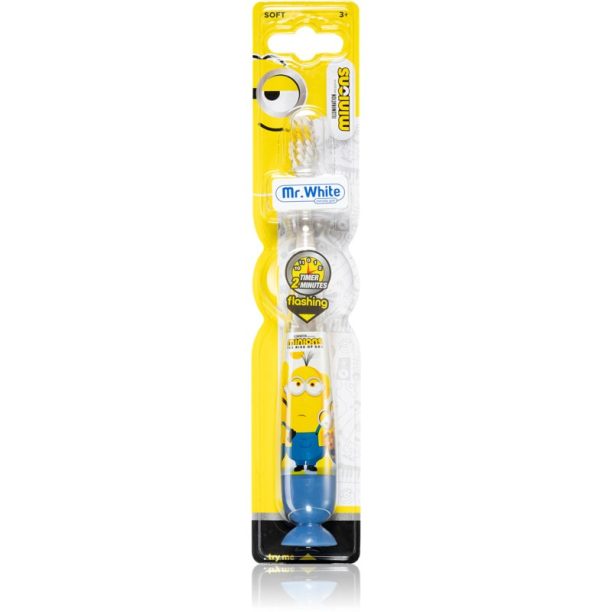 Minions Flashing Toothbrush детска електрическа четка за зъби със сменяеми батерии софт 3y+