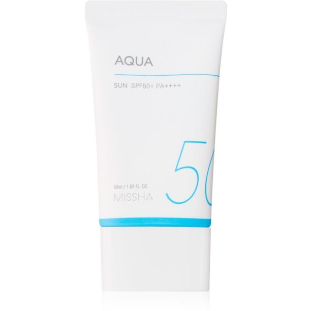 Missha All Around Safe Block Aqua Sun слънцезащитен гел-крем за лице  SPF 50+ 50 мл.