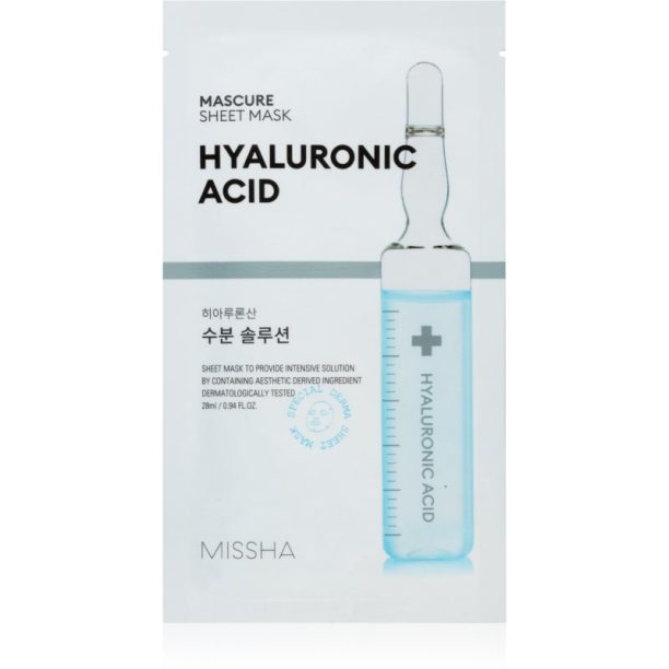 Missha Mascure Hyaluronic Acid хидратираща платнена маска 28 мл.