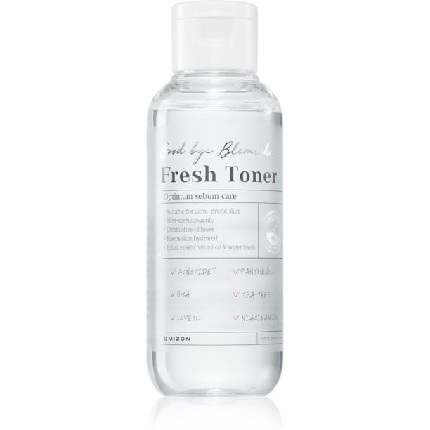 Mizon Good Bye Blemish Fresh Toner успокояващ тоник за лице за проблемна кожа