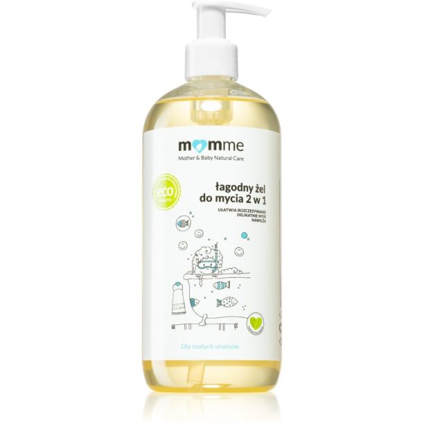 Momme Baby Natural Care душ гел и шампоан 2 в 1 за деца 500 мл.