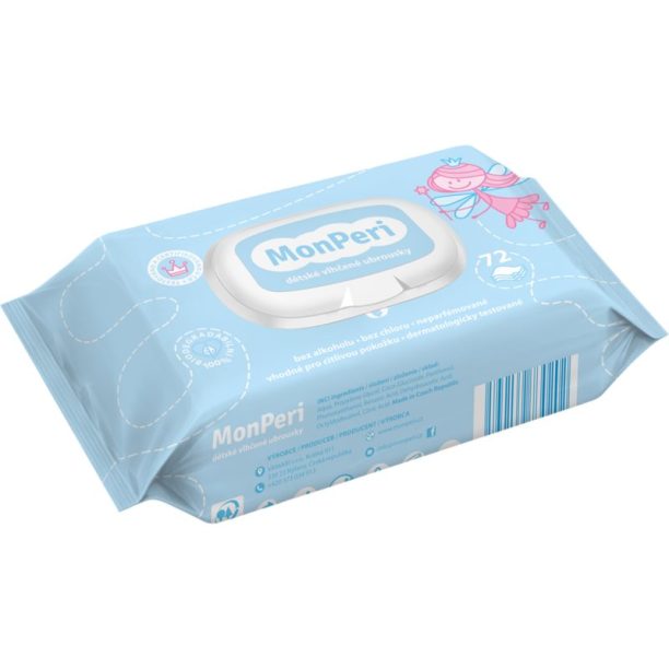 MonPeri Baby Wet Wipes мокри кърпички за деца 72 бр.